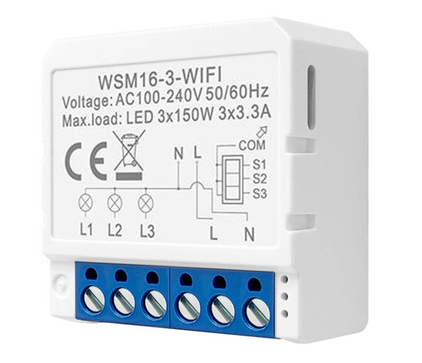 Avatto Inteligentny przekaźnik potrójny WSM16-W3 - 1177069 - zdjęcie 2